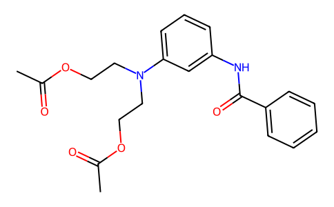 Benzamide, N-(3-(bis(2-(acetyloxy)ethyl)amino)phenyl)- 43051-43-0